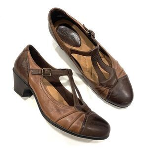 EARTH Leather Retro Mary Janes